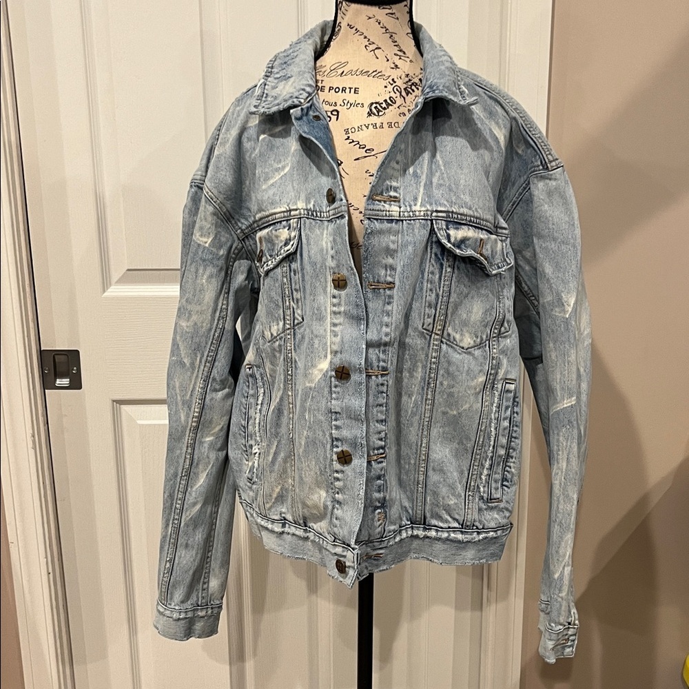 Ksubi Oh G acid trip denim jacket, size XL.
